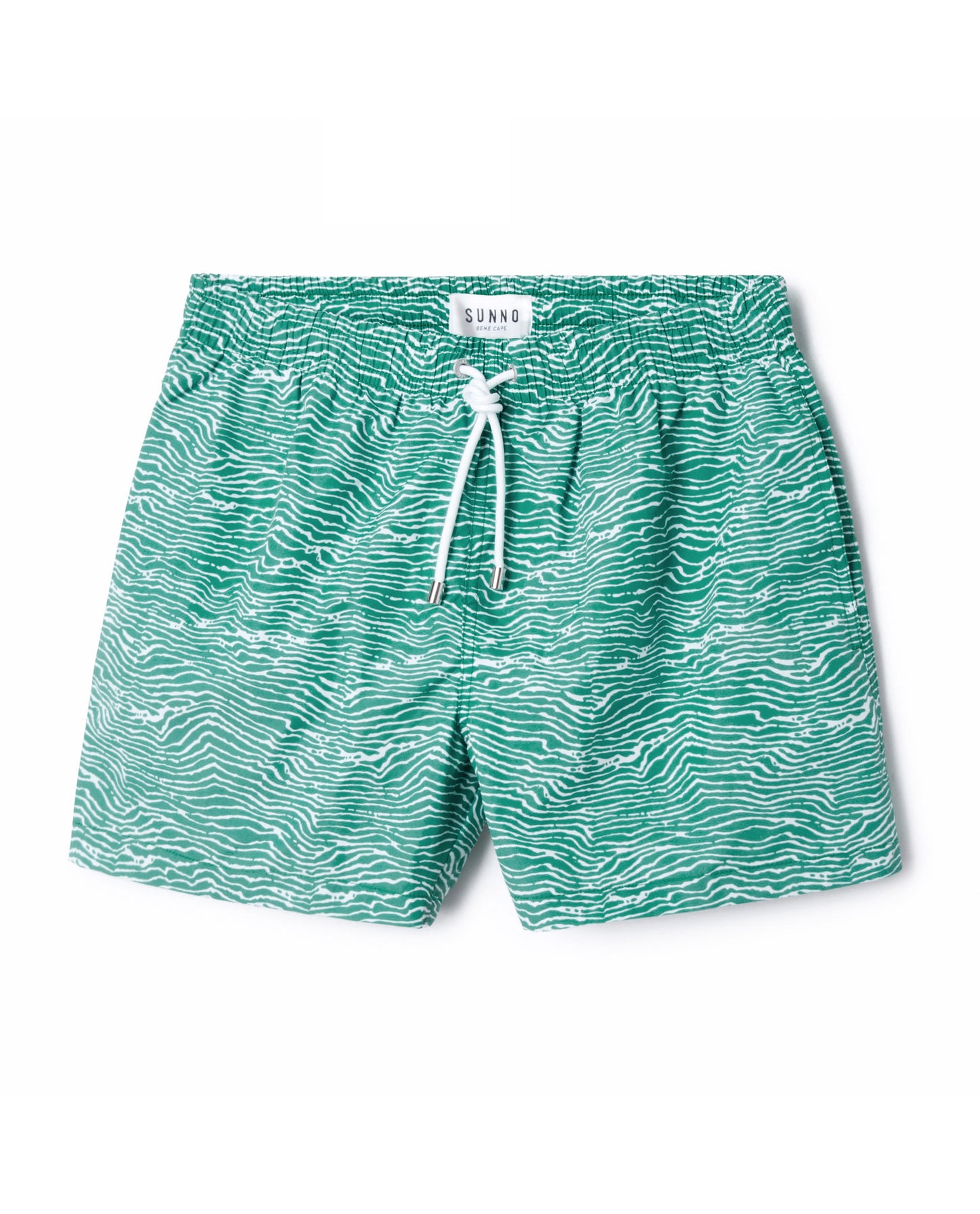 Layer printed Sea Green & White Swim Short | Sunno by Bene Cape – SUNNO ...